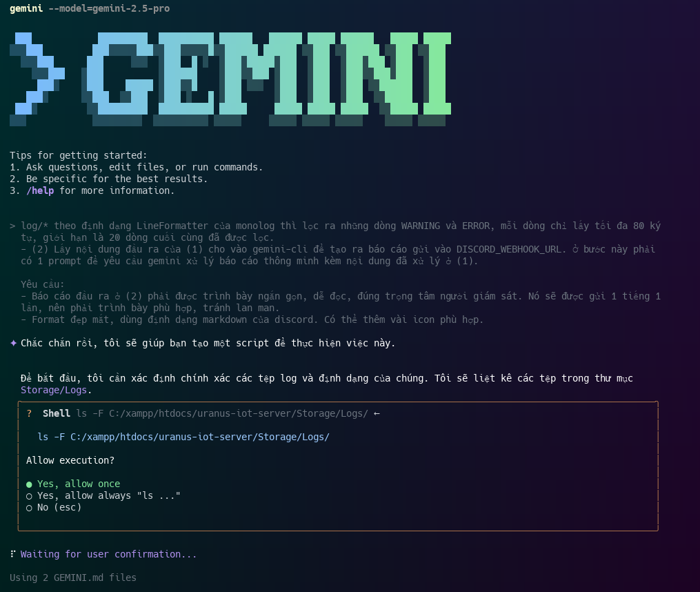 Vibe coding with gemini - Working with Gemini CLI